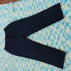 Black Lace Patterned Pants